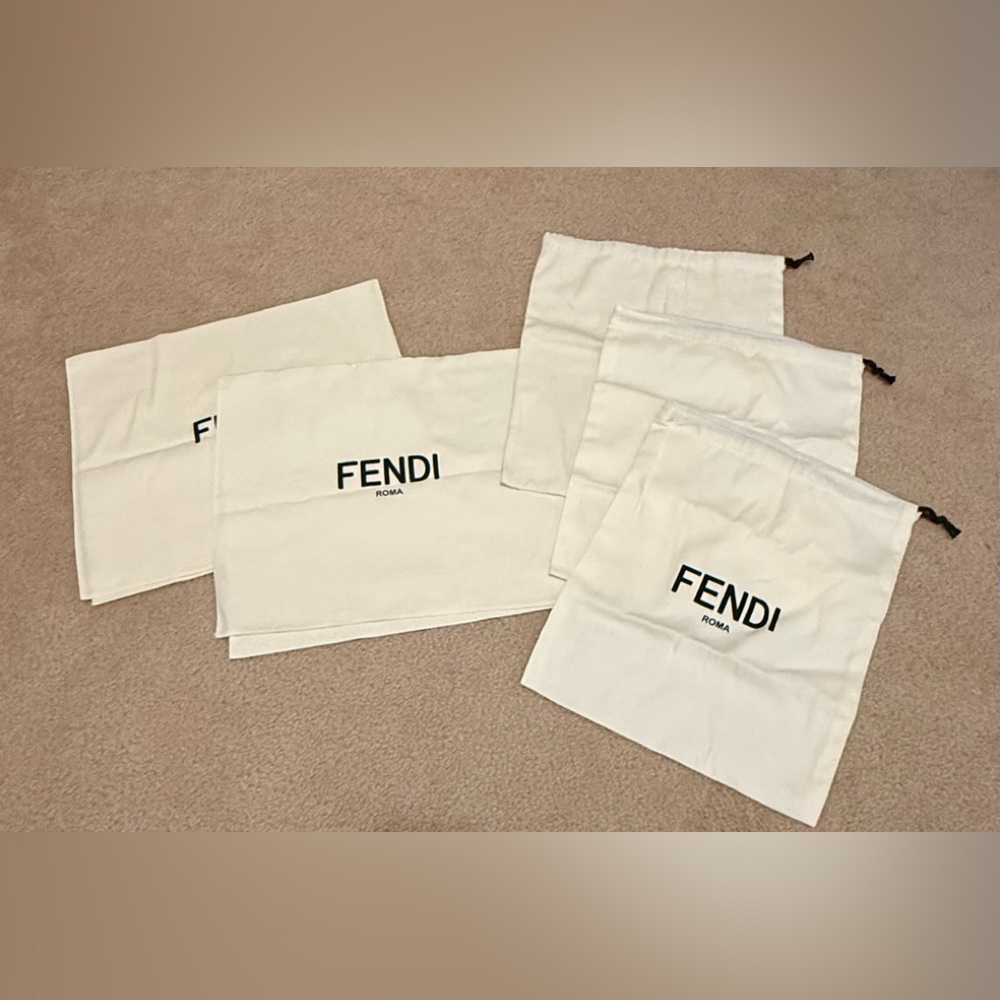 NEW! Fendi White Dust Bags